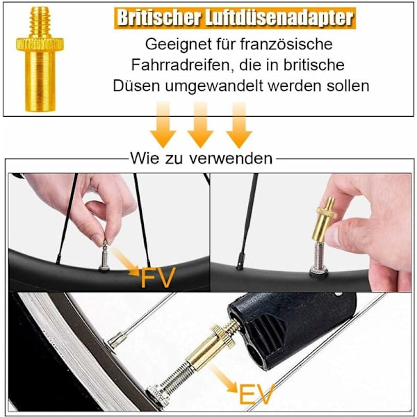 15 stk. cykelventil adapter, cykelventil adapter, kuglepumpe nål, standard luftpumpe cykelventil adapter, luftkompressor, volleyball, fodbold, va