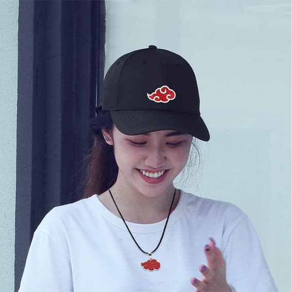 Cap Halskæde Uchiha Itachi Akatsuki Kostume Sort Mænd Kvinder Hat K