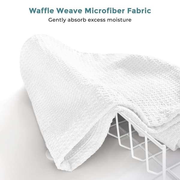 Vaffel Mikrofiber Hårhåndkle for Alle Hårstiler og Lengder, Rask