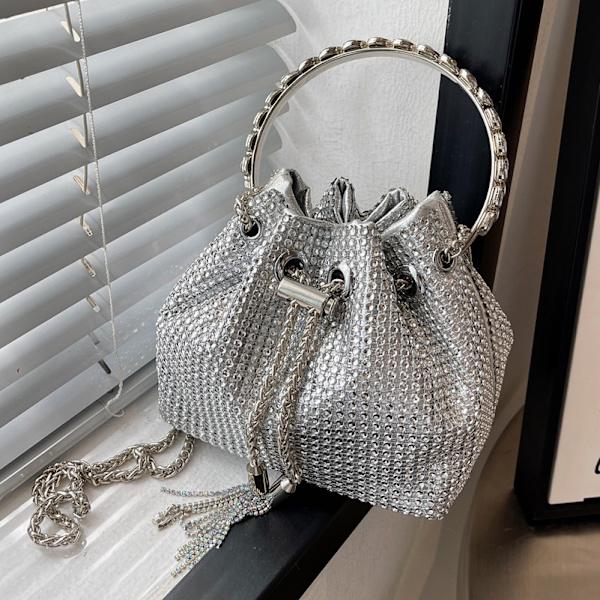 Kvinde Aften Taske Glitzrende Rhinestone Pung Designer Kæde Clutch Pung Taske Par
