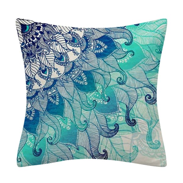 Sæt med 4 pudebetræk 45x45cm, boheme mandala etnisk stil dec