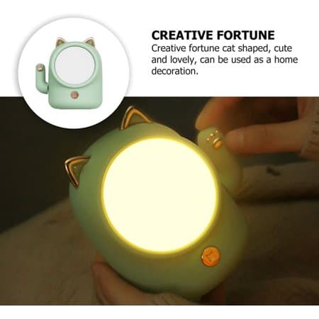 Kat Natlampe Lykkekat Lys LED Sengelampe Skrivebordslampe