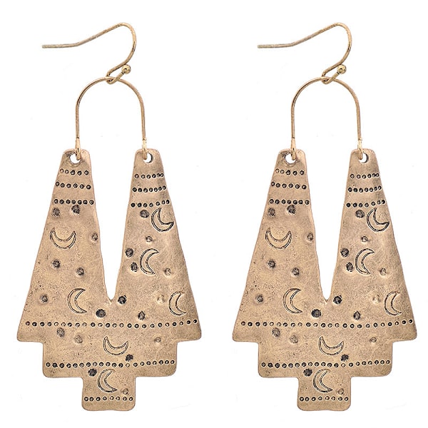 Vintage Boho Etniske Øredobber Geometriske Dråpe Øredobber for Kvinner
