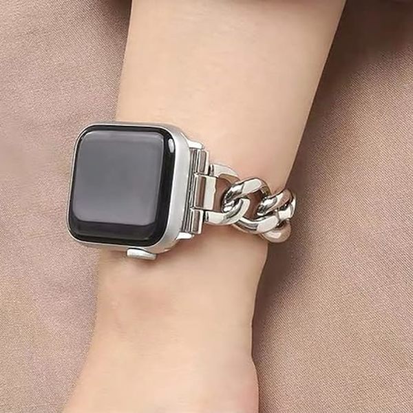 38/40mm Kule damekjede i metall Smartwatch-reimer kompatibel med Ap