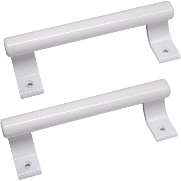 2 kpl Alumiininen Liukuovinkahva, Moderni Metallikahva Parvekkeen Lasioville, Kylpyhuoneen Liukuoville, (Valkoinen, 20*2.7*5cm)