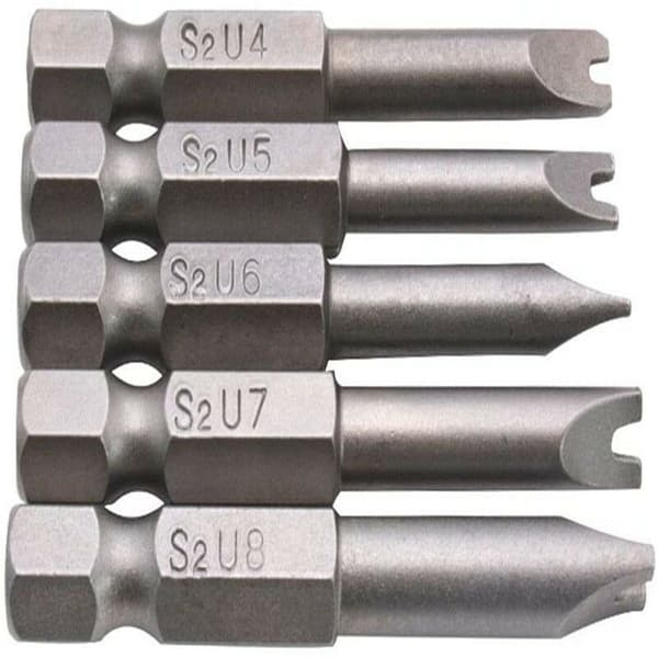 Drill Chuck S2 Legering Stål U-formet Skrutrekker Bits 1/4 Hex Shan