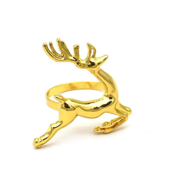 Servetthållare, Metallservettringar (6 stycken, Guld)
