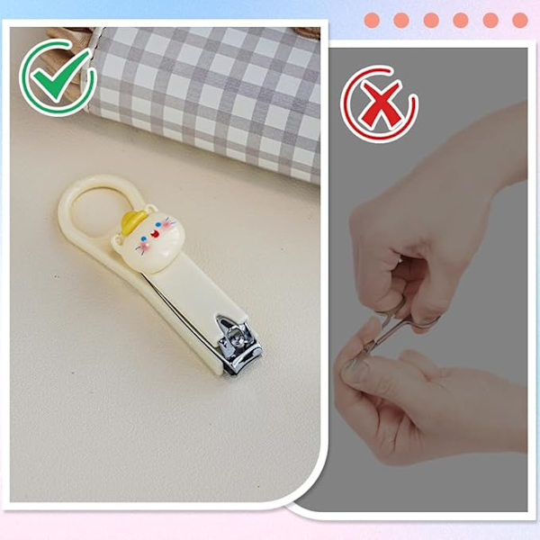 Nagelklippare, Professionella Nagelklippare i Rostfritt Stål för Kvinnor, Flickor, Barn, Professionellt Klippverktyg för Manikyrberedning
