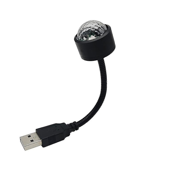Led-stemningslampe Bil Stemmestyring Stemningslys Usb Bil Li