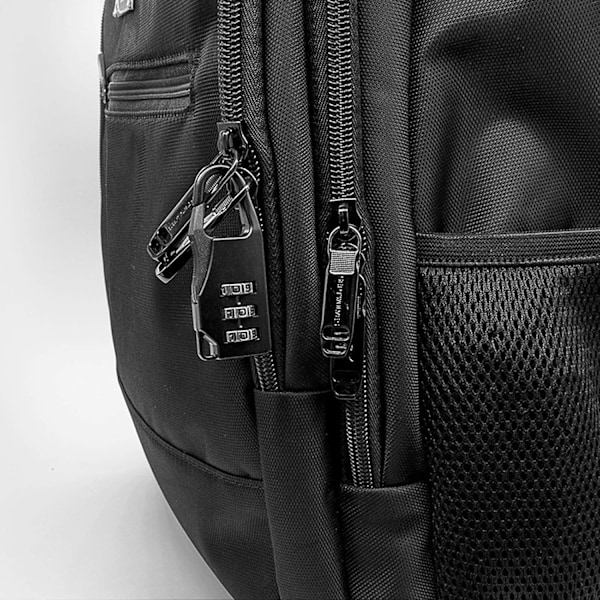 Kombination Hængeslås Sort 3-cifret Sikkerhedslås Bagage Lås Taske Kode Lås Zink Legering Kodet Hængeslås til Kuffert Bagage Cykel til Tasker Værktøjskasse 4 stk