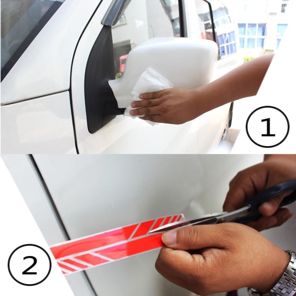 2 kpl Auton taustapeilin tarrat Koriste DIY Auton korin tarra Sivu