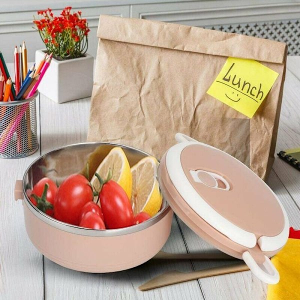 Isolert matboks i rustfritt stål, Bento-boks for barn og voksne, 15 x 8,5 cm