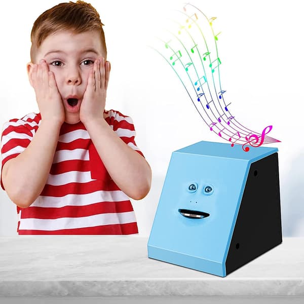 Automatisk spargris Barn Spargris Rolig Ful Blå