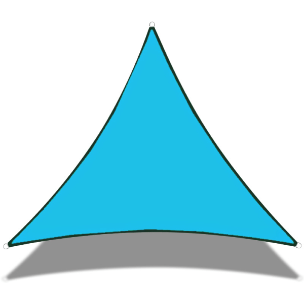 Triangulär solsegel - 3 x 3 x 3 m - Solskydd - Vattenavvisande