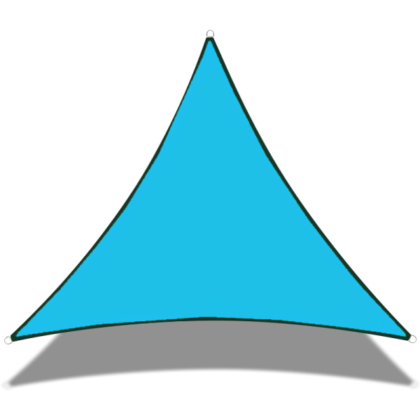 Triangulärt Shade Segel - 3 x 3 x 3 m - Solskydd - Vattenresi