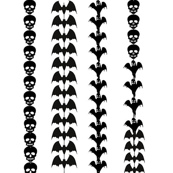 Halloween hängande dekorationer med rep spöke fladdermöss Halloween hängande skyltar