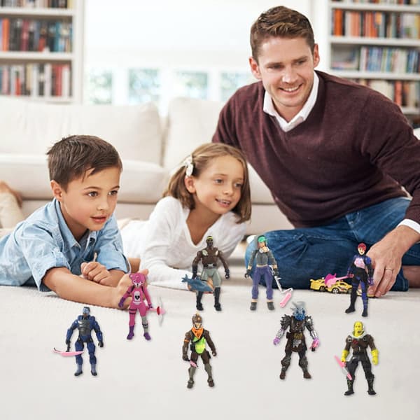 8 stk. mini-figursæt modellegetøjsspil dukke mini-figursæt skrivebordsdekoration