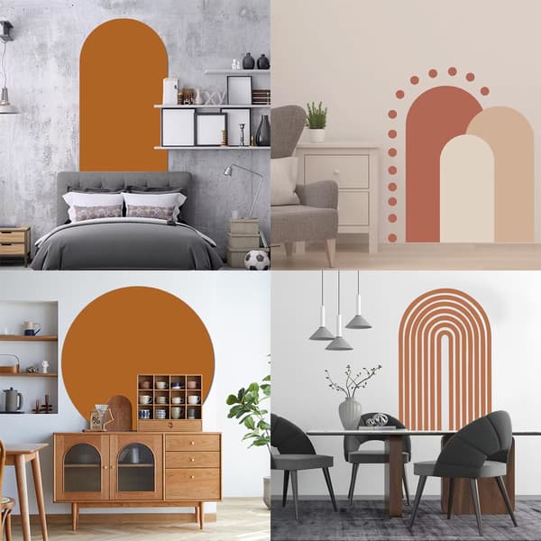 Et sæt Boho Arch Wall Stickers Wall Decoration
