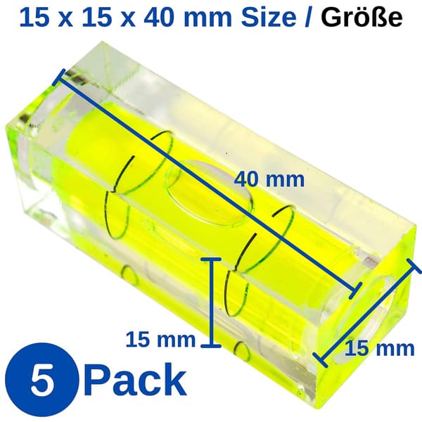 5 stk 15*15*40mm Kvadratisk Mini Vatter