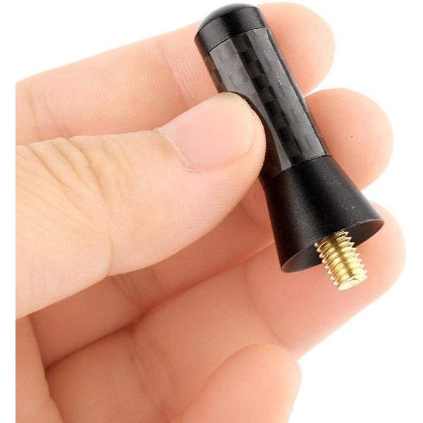 Skrue til Mini Bil Antenne Kort Antenne Universal 3.5cm Kulfiber