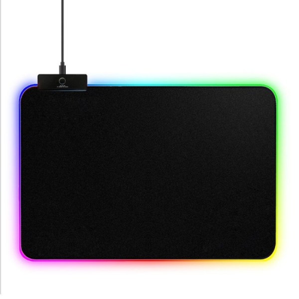 Stor RGB Gaming Mouse Pad - Förlängd mjuk datortangentbordsdyna