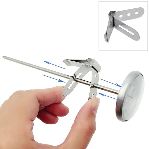 3x Termometer Fastgørelsesclips, Grill Time Probe Clip, Temperatur Probe Holder, Multifunktionel Stål Termometer Clip
