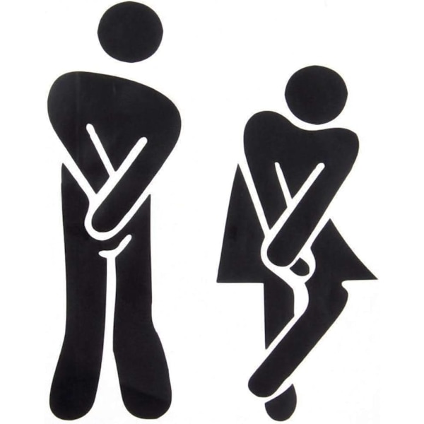 Toalett - Toalett - Bad - WC - Morsomt - Morsomt baderomsdør - H