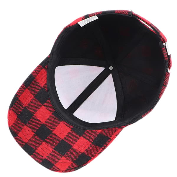 Moderne Mænd Kvinder Ternet Baseball Cap Visor Hat Justerbar Udendørs