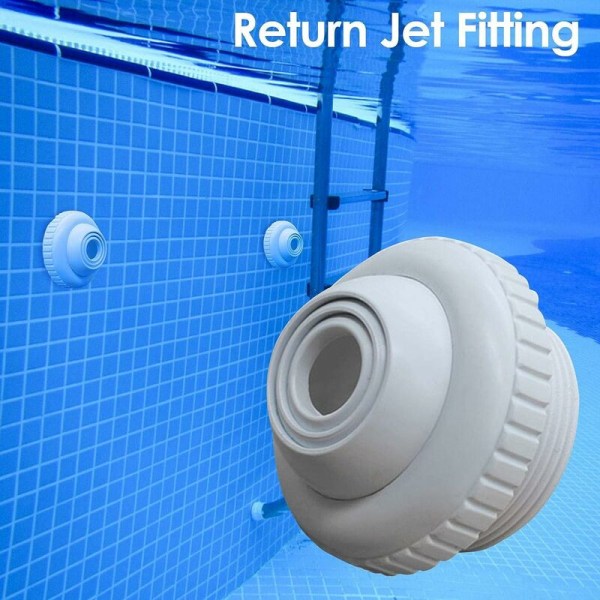 Piscine Buse - Buse De Rechange Raccord Blanc, Buse Refoulement P