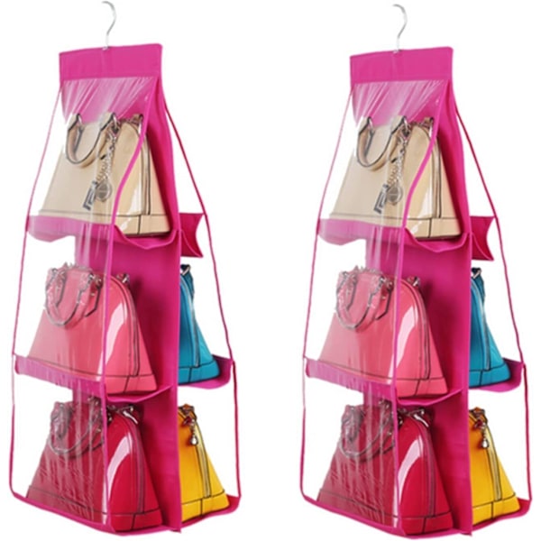 1 st Handväskor arrangör Handväskor Arrangör Rack Closet Display 6-Poc