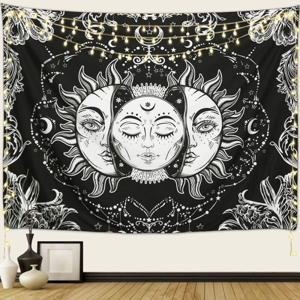 Sol og Måne Vægtapet Tarot Tapestry Burning Sun Celestial P