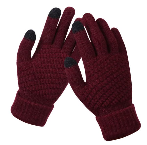 2 par kvinders vinter touchscreen handsker varme fleeceforet strik