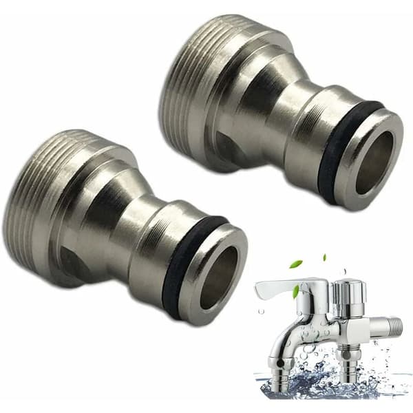 Messinggjengslangkobling Universal Kranadapter Slangekran