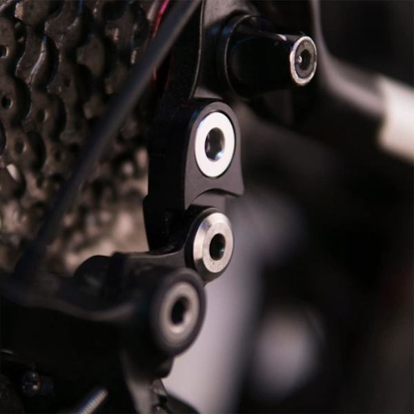Mountainbike Vägcykel Bakre Växelspårare Hängare Förlängning Extender Ram Växel Svanskrok Förlängare 1 st (Svart 1 st)