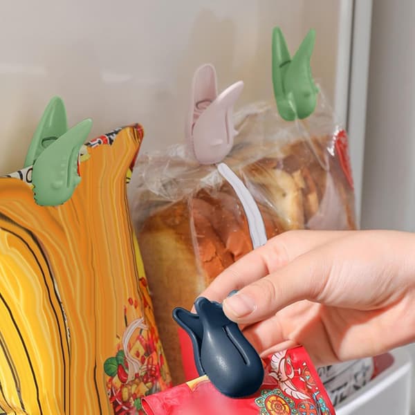 Sett med 6 magnetiske klips for matposer