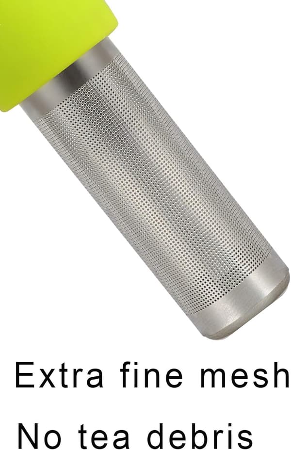 2-pakning finmasket teinfuser løs teinfuser med silikonhånd