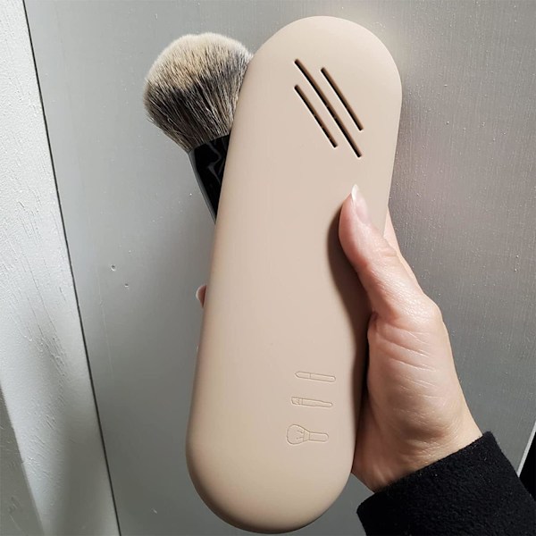 Makeupbørste Opbevaring Silikon Makeupbørste Holder Bærbar Makeupbørste Etui til Rejser Hjem Makeupbørste Organizer, Rejse Makeupbørste Etui