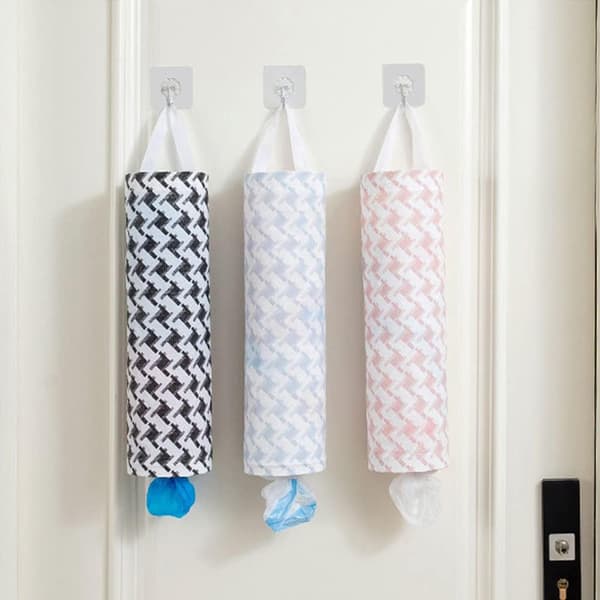 3-pack hängande soptunnehållare, plastpåshållare