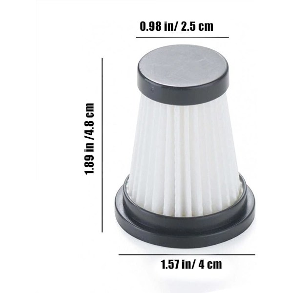 3-pack HEPA-filter för Moosoo K12 PRO K13 / Genius Invictus One 1.0 X7 / 2.0 sladdlös dammsugare