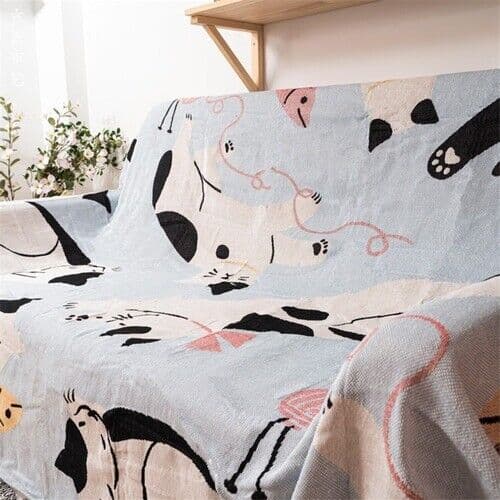 Tegneserie Chic Teppe Multifunksjonell Sofa Deksel Duskkost Deksel