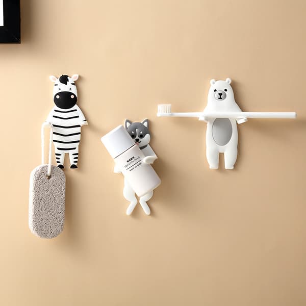 Cartoon Animal Shaped Hook Punch-free Foldable Hook Multifunction
