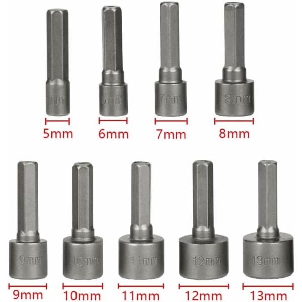 9 Piece Socket Wrench Kit Socket Set Deep Hex Socket Set Socket S