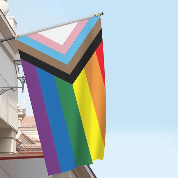 Progress Pride Flag, Regnbue Vibrerende Farver