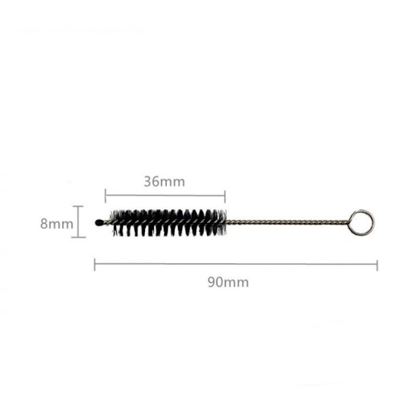 Høreapparat Rengøringsbørste 20 stk Vandafvisende Genanvendelig 8mm til Forstærkerventilrør og Hovedtelefoner