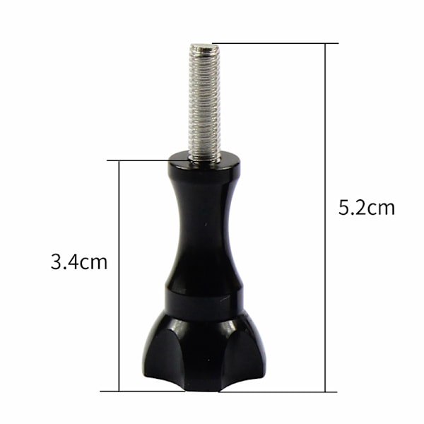 2 st 1'' Diameter Kulled CNC Aluminiumlegering Stativadapter Kompatibel för Gopro13 och Andra Actionkameror