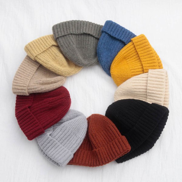 1 st hatt män kvinnor vinter elastisk mössa hatt för flickor kvinnor pojkar