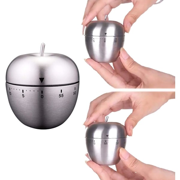 Køkken Timer Æbleformet Timer Manuel Mekanisk Rotation Alarm Køkken T