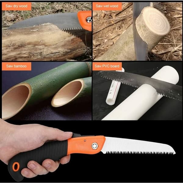 Folding Pruning Saw Hand Saw with Sharp Blade, Strong Handle