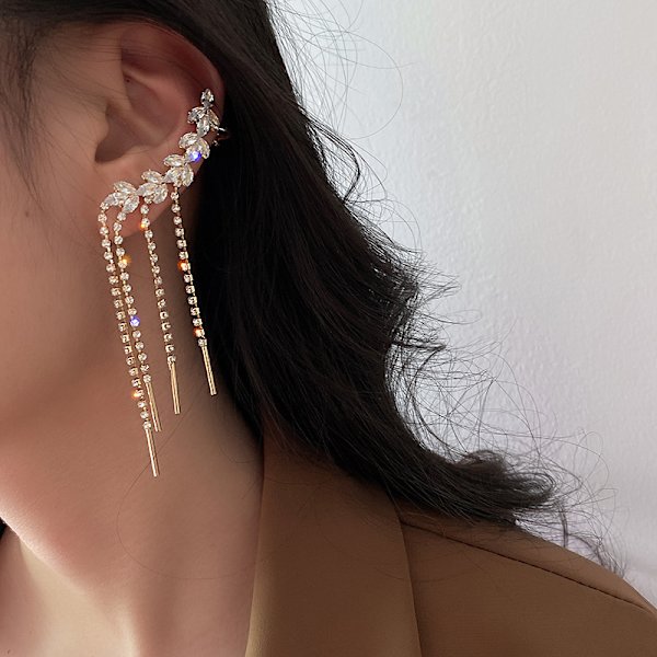 Personlighetsörhängen Rhinestone Örontillbehör Festgåvor Carti