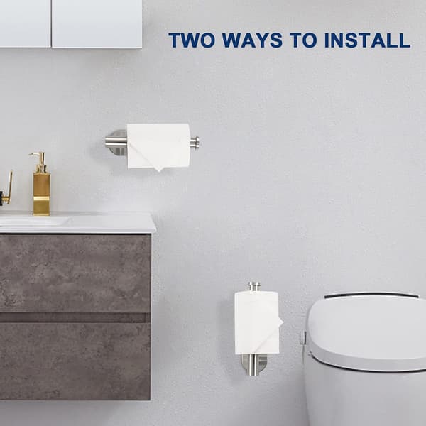 Selvklæbende toiletpapirholder, Premium Thicken SUS304 Rustfrit Stål
